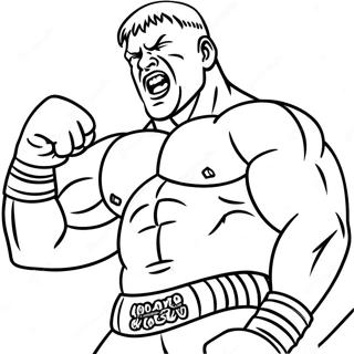 Brock Lesnar In Actie Kleurplaat 46164-38450