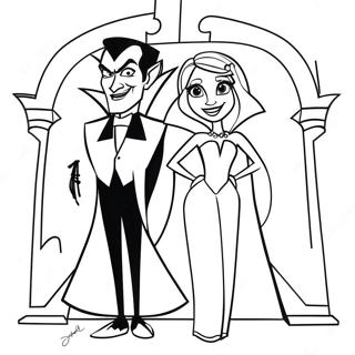 Dracula En Mavis Hotel Transylvania Kleurplaat 46244-38519