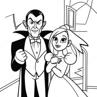 Dracula En Mavis Hotel Transylvania Kleurplaat 46244-38520