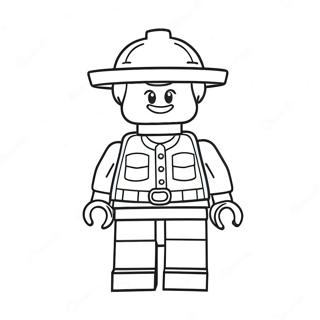 Grappige Lego Minifiguur Kleurplaat 46324-38581