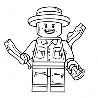 Grappige Lego Minifiguur Kleurplaat 46324-38584