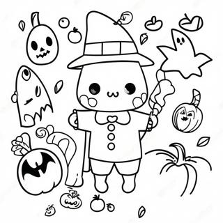 Halloween Doodle Kunst Kleurplaat 46383-38622