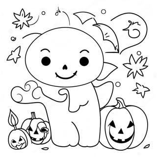 Halloween Doodle Kunst Kleurplaat 46383-38624