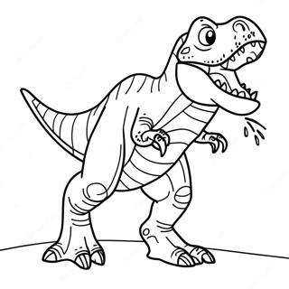 T Rex Brullende Dinosaurus Kleurplaat 46414-38656