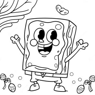 Spongebob Pasen Kleurplaten