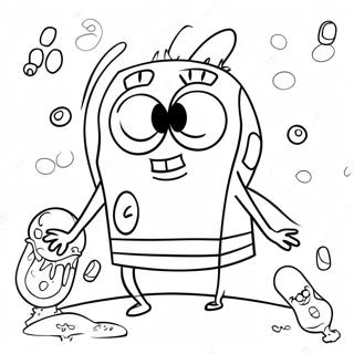 Spongebob Pasen Kleurplaat 46453-38682