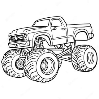 Rampage Monster Truck Kleurplaat 46554-38755