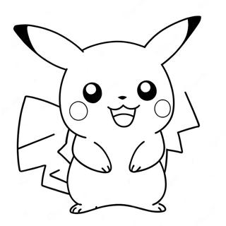 Schattige Pikachu Pokemon Kleurplaat 46934-39058