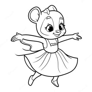 Angelina Ballerina Kleurplaten