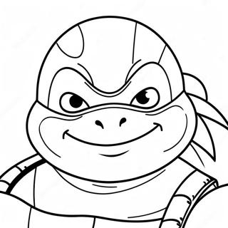 Grappig Ninja Turtles Gezicht Kleurplaat 47024-39133