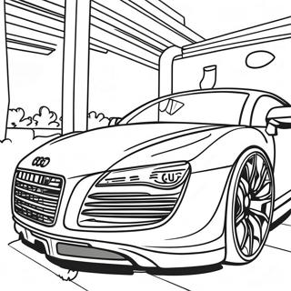 Audi R8 Kleurplaten