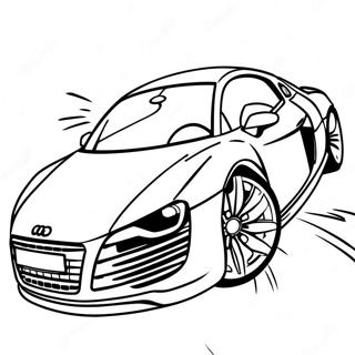 Slanke Audi R8 In Beweging Kleurplaat 47264-39326