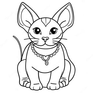 Sphynx Kat Kleurplaten