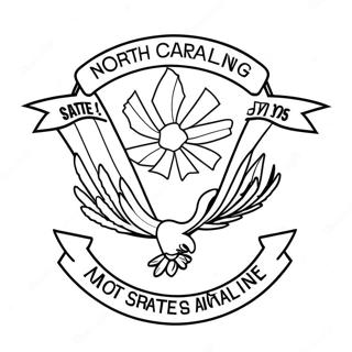 North Carolina Staatsvlag Kleurplaat 47423-39448