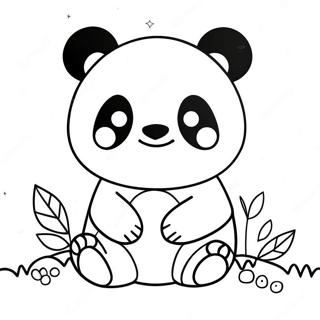 Kawaii Panda Kleurplaat 47473-39490