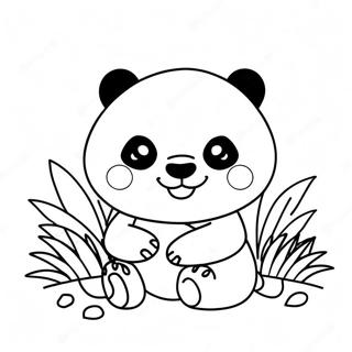 Kawaii Panda Kleurplaat 47473-39492