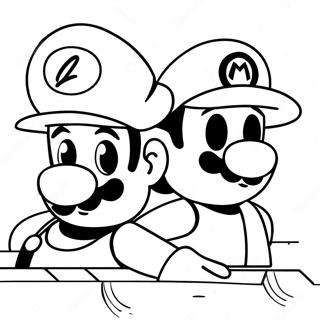 Luigi En Mario Avontuur Kleurplaat 4782-3846