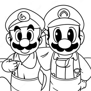 Luigi En Mario Avontuur Kleurplaat 4782-3847