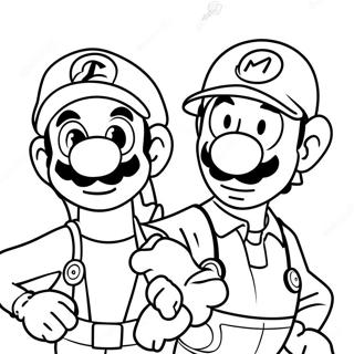 Luigi En Mario Avontuur Kleurplaat 4782-3848