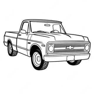 Chevy C10 Klassieke Truck Kleurplaat 47834-39772