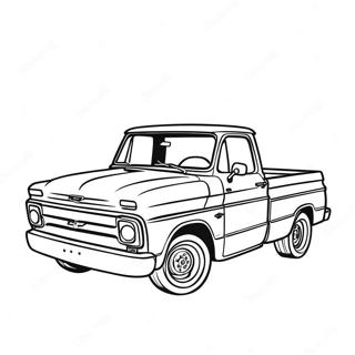 Chevy C10 Vintage Pickup Kleurplaat 47835-39776