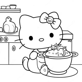 Hello Kitty Koken Kleurplaat 47884-39812