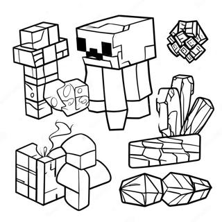 Minecraft Wiskunde Kleurplaat 47954-39864