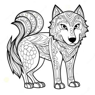 Wolf Mythologische Wezens Kleurplaten