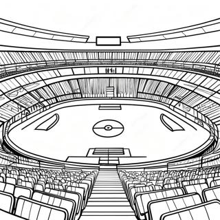 Spannend Voetbalstadion Onder De Lichten Kleurplaat 48065-39973