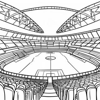 Spannend Voetbalstadion Onder De Lichten Kleurplaat 48065-39974