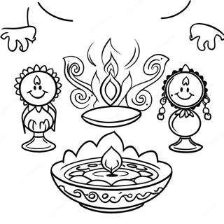 Diwali Kleurplaten