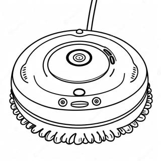 Schattige Roomba Met Glimlachend Gezicht Kleurplaat 48255-40114