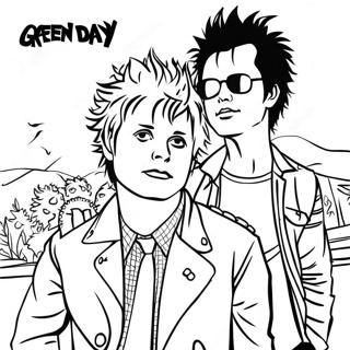 Green Day Kleurplaat 48274-40126