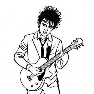 Billie Joe Armstrong Met Gitaar Kleurplaat 48275-40119