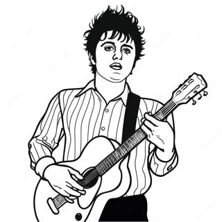 Billie Joe Armstrong Met Gitaar Kleurplaat 48275-40120