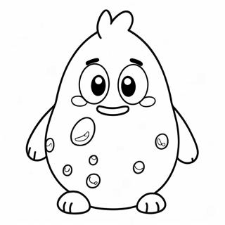 Schattig Pou Personage Kleurplaat 48315-40153