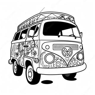 Hippie Bus Kleurplaat 48524-40314