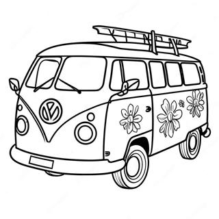 Hippie Bus Kleurplaat 48524-40315