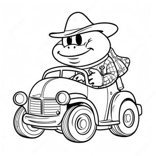 Sheriff Toadster Die Snel Rijdt Kleurplaat 48845-40575