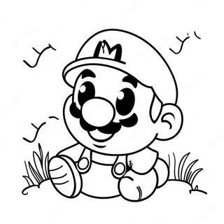 Baby Mario Kleurplaten