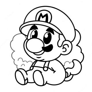 Baby Mario Kleurplaat 48884-40595