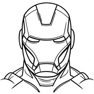 Iron Man Masker Kleurplaat 48924-40638