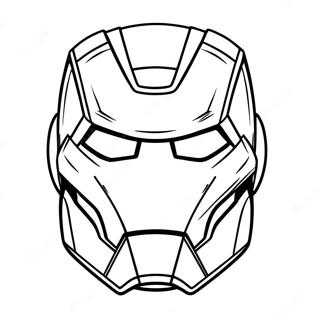 Iron Man Masker Kleurplaat 48924-40639