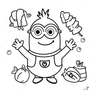 Minion Thanksgiving Kleurplaat 48934-40646