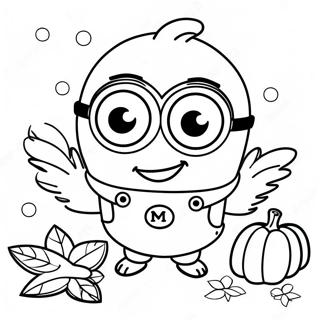 Minion Thanksgiving Kleurplaat 48934-40648