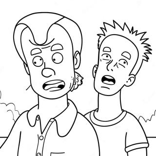 Beavis En Butthead Kleurplaten