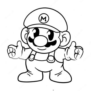 Imposter Mario Among Us Kleurplaat 49105-40785