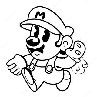 Imposter Mario Among Us Kleurplaat 49105-40787