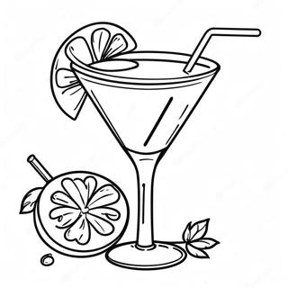 Cocktail Kleurplaat 49114-40774