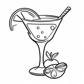 Cocktail Kleurplaat 49114-40776